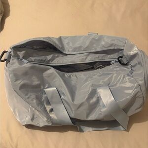 Light Blue Duffel Bag/ gym bag